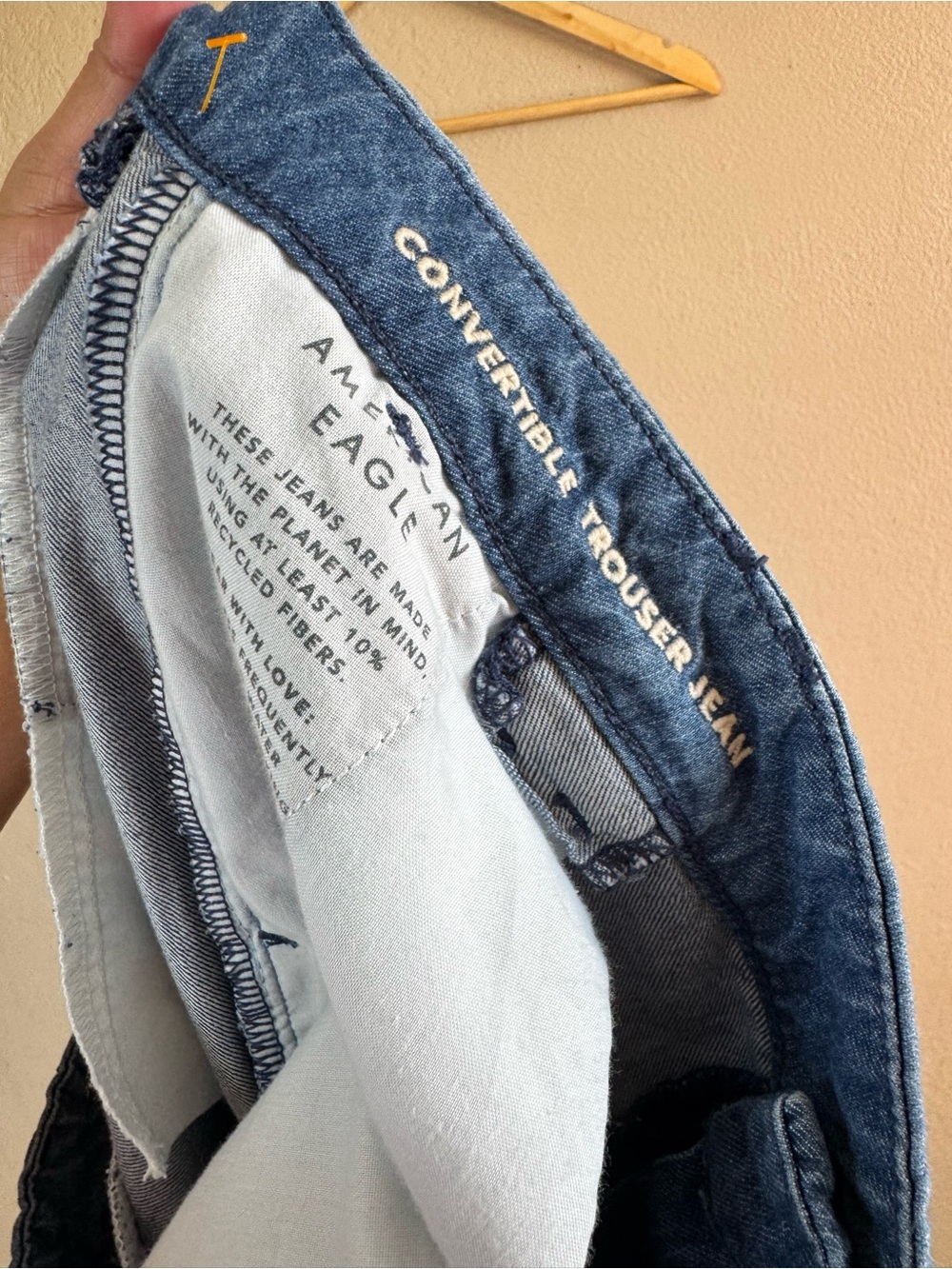 American Eagle Baggy Wide-Leg Trouser Jeans | Size 14 Short - Picture 14 of 15
